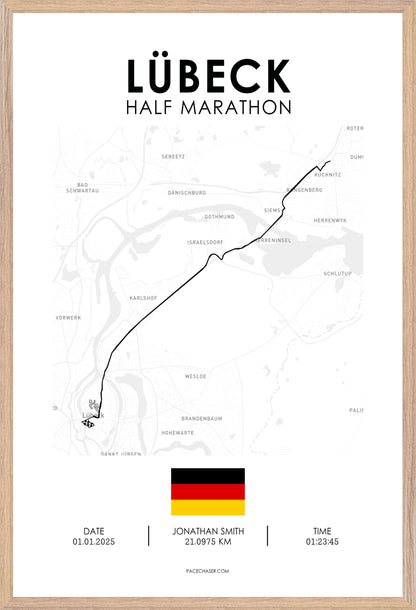 Halbmarathon Lübeck Poster (2025)