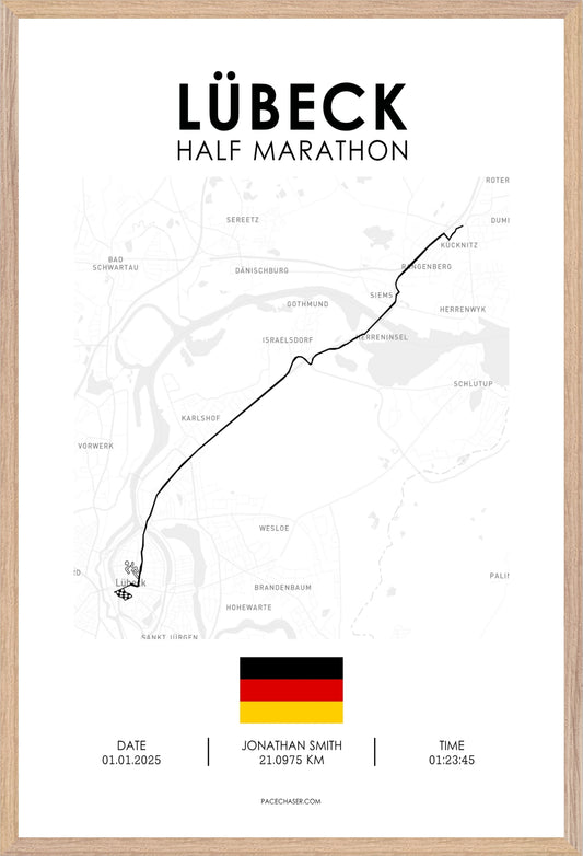 Halbmarathon Lübeck Poster (2025)