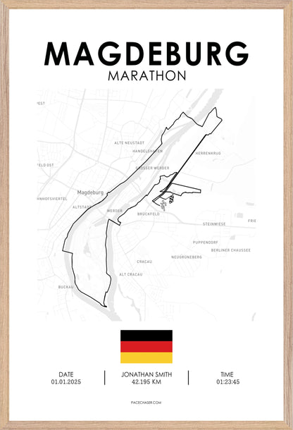 Marathon Magdeburg Poster (2025)