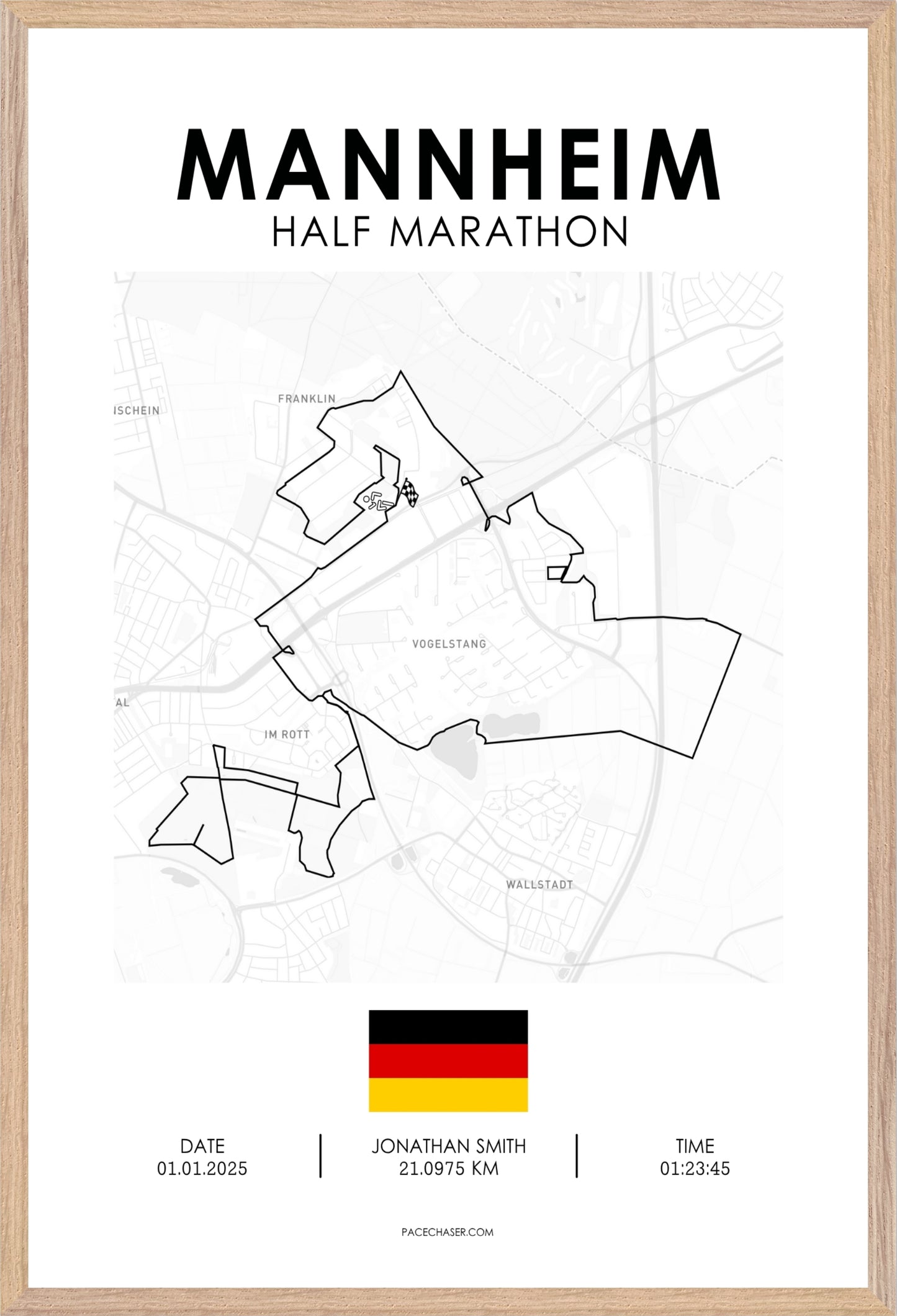 Halbmarathon Mannheim Poster (ab 2023)