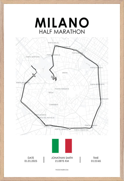 Milan Half Marathon Poster