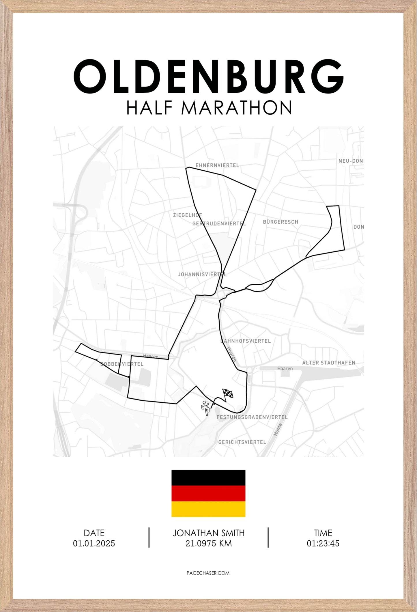 Halbmarathon Oldenburg Poster (2025)