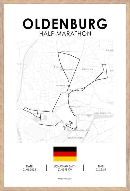 Halbmarathon Oldenburg Poster (2025)