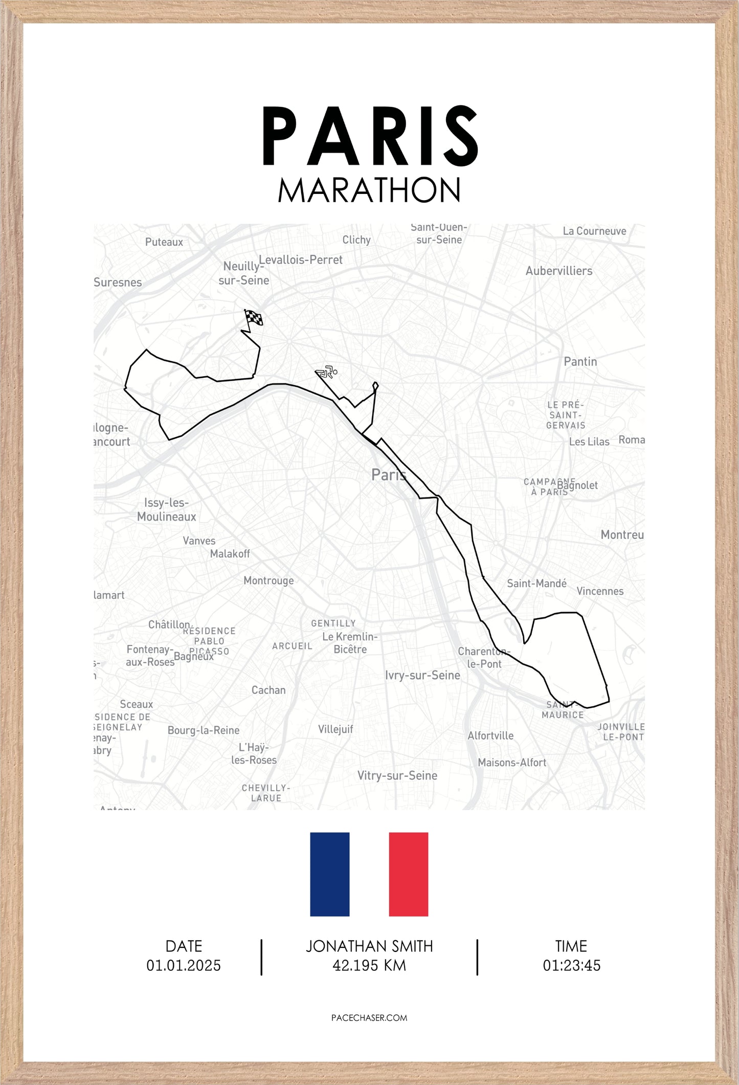 Paris Marathon Poster