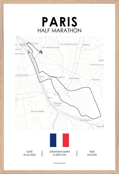 Paris Half Marathon Poster