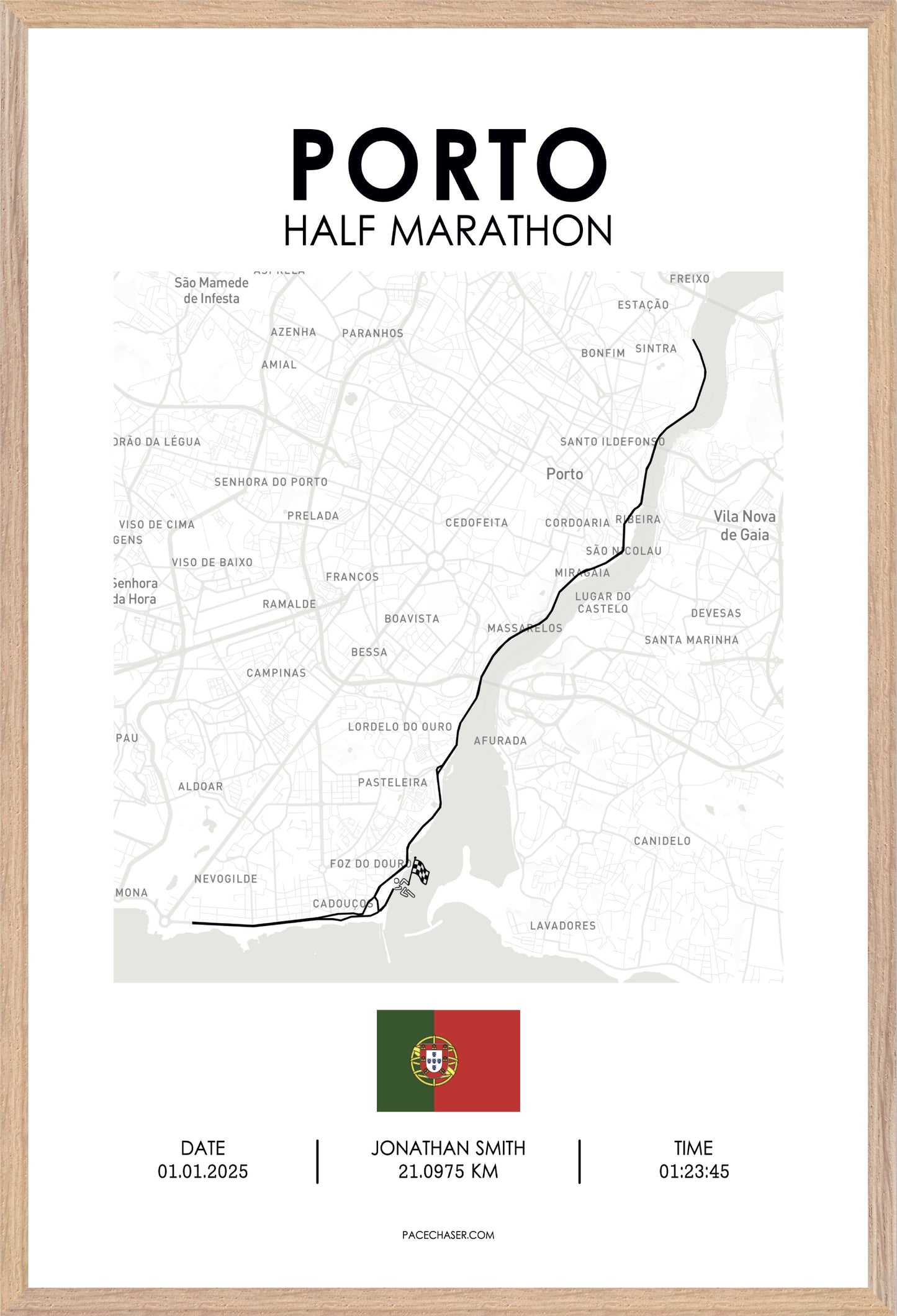 Halbmarathon Porto Poster