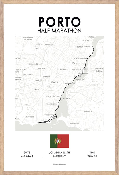 Halbmarathon Porto Poster
