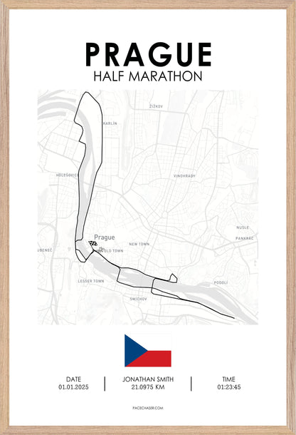 Superhalfs Prague Half Marathon Poster
