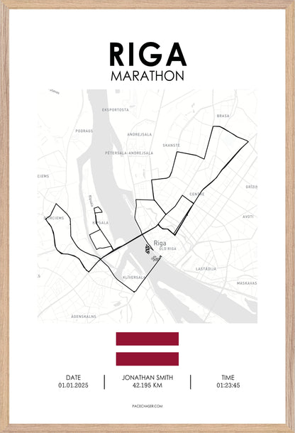 Marathon Riga Poster