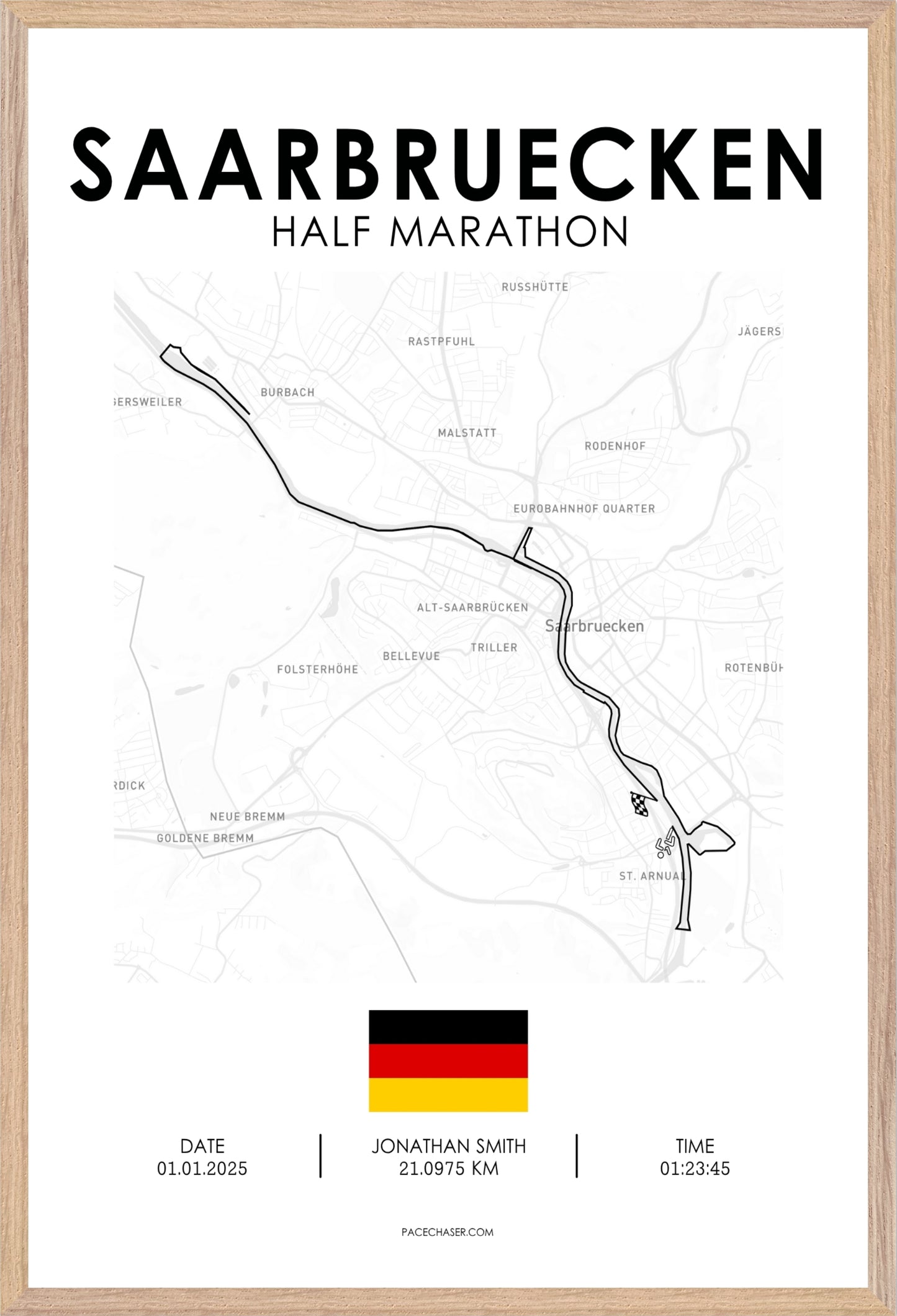 Halbmarathon Saarbrücken Poster (2025)