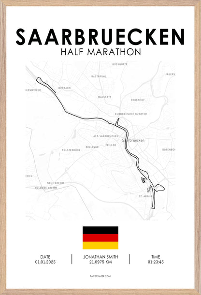 Halbmarathon Saarbrücken Poster (2025)