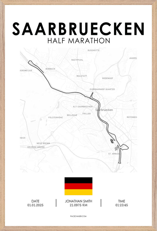 Halbmarathon Saarbrücken Poster (2025)