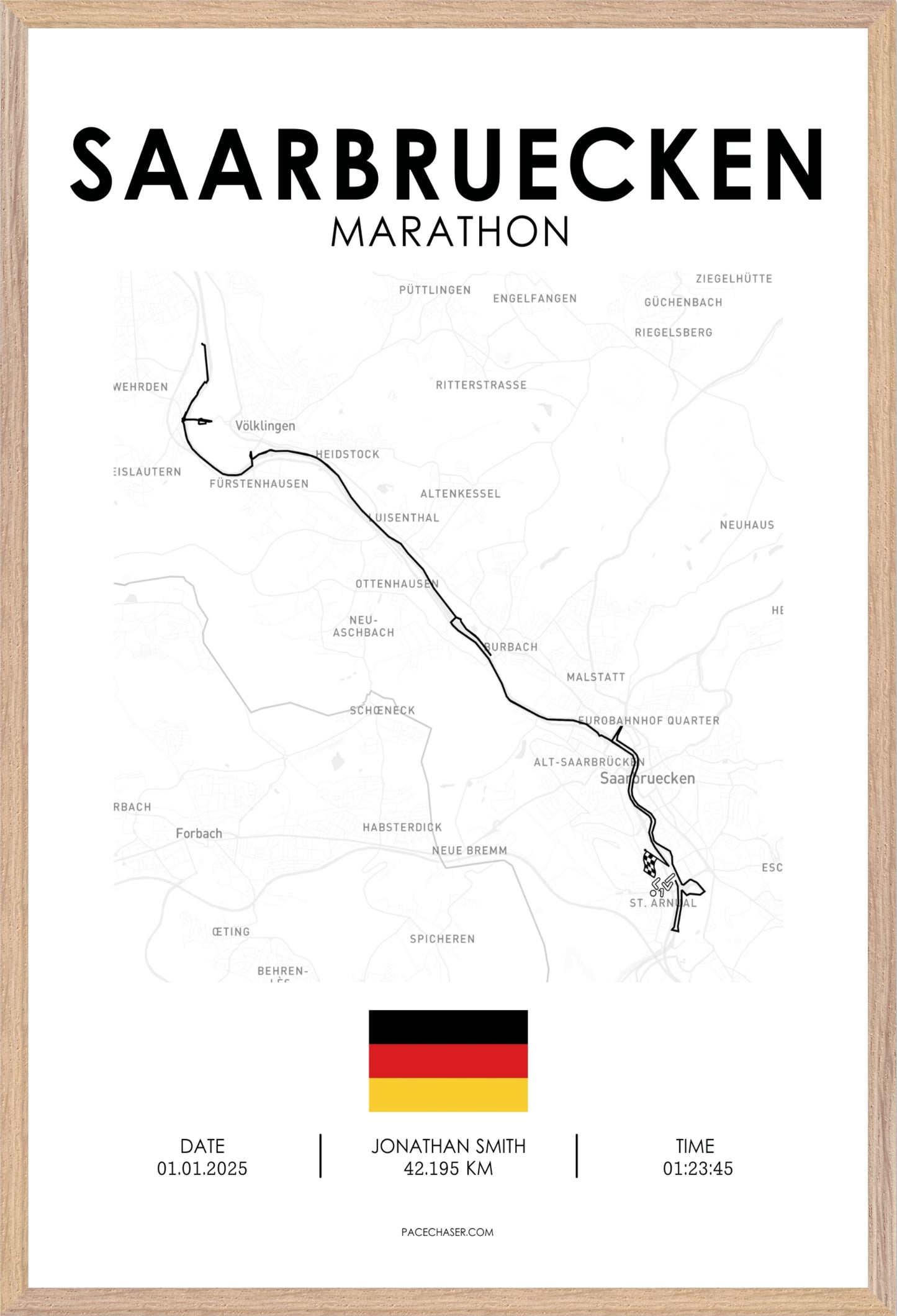 Marathon Saarbrücken Poster (2025)