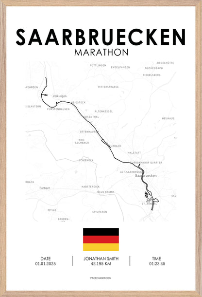 Marathon Saarbrücken Poster (2025)