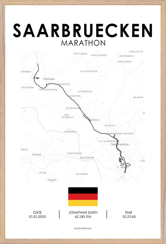 Marathon Saarbrücken Poster (2025)
