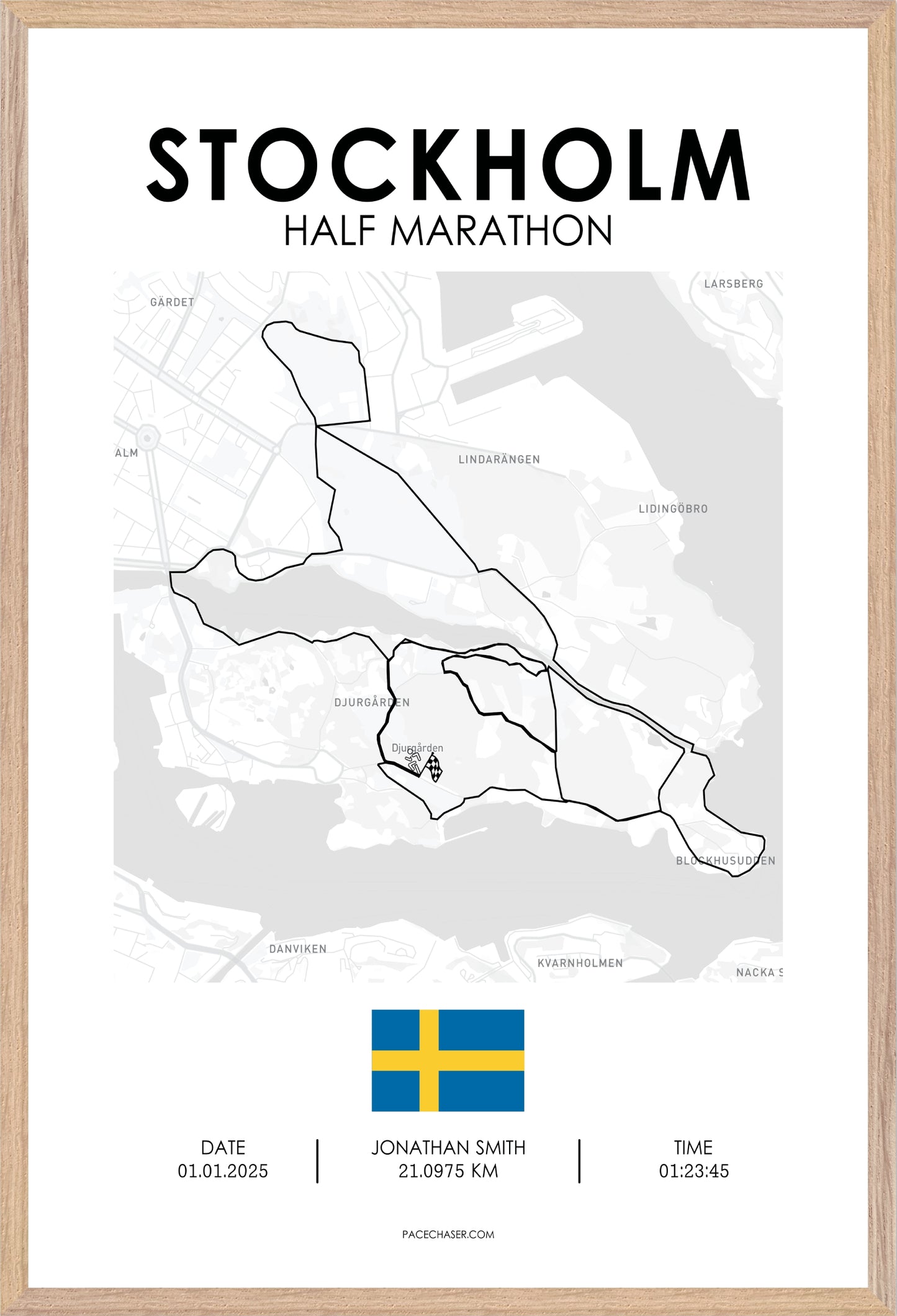 Stockholm Half Marathon Poster