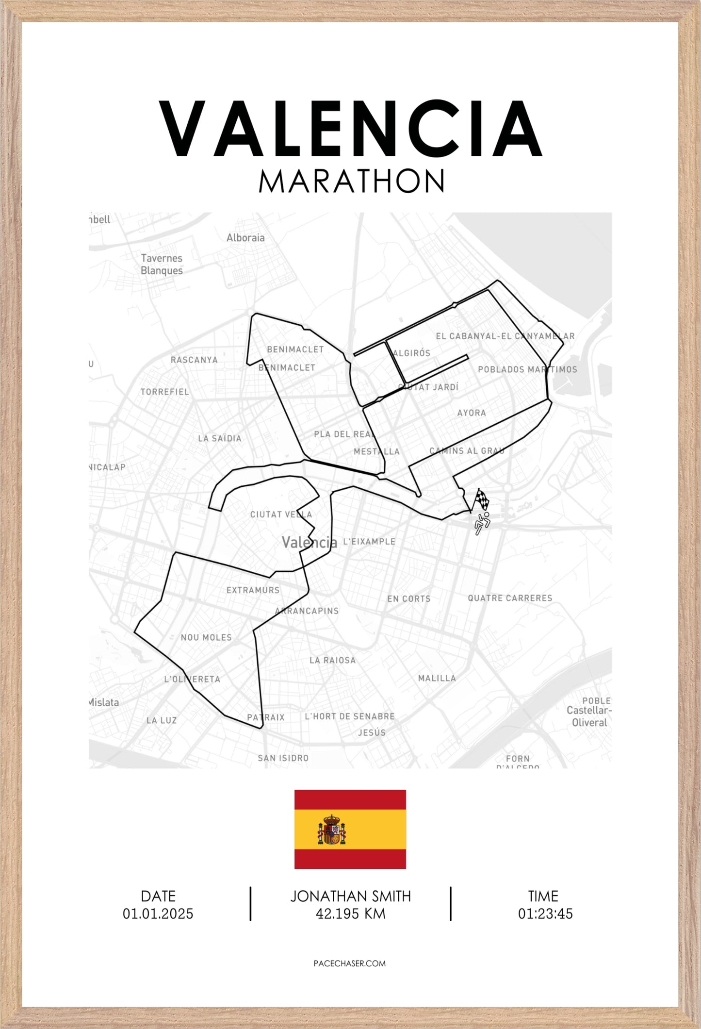 Marathon Valencia Poster (2025)
