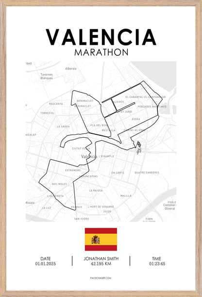 Marathon Valencia Poster (2025)