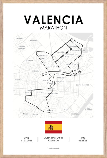 Valencia Marathon Poster