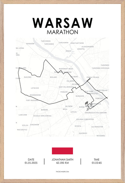 Warsaw Marathon Poster