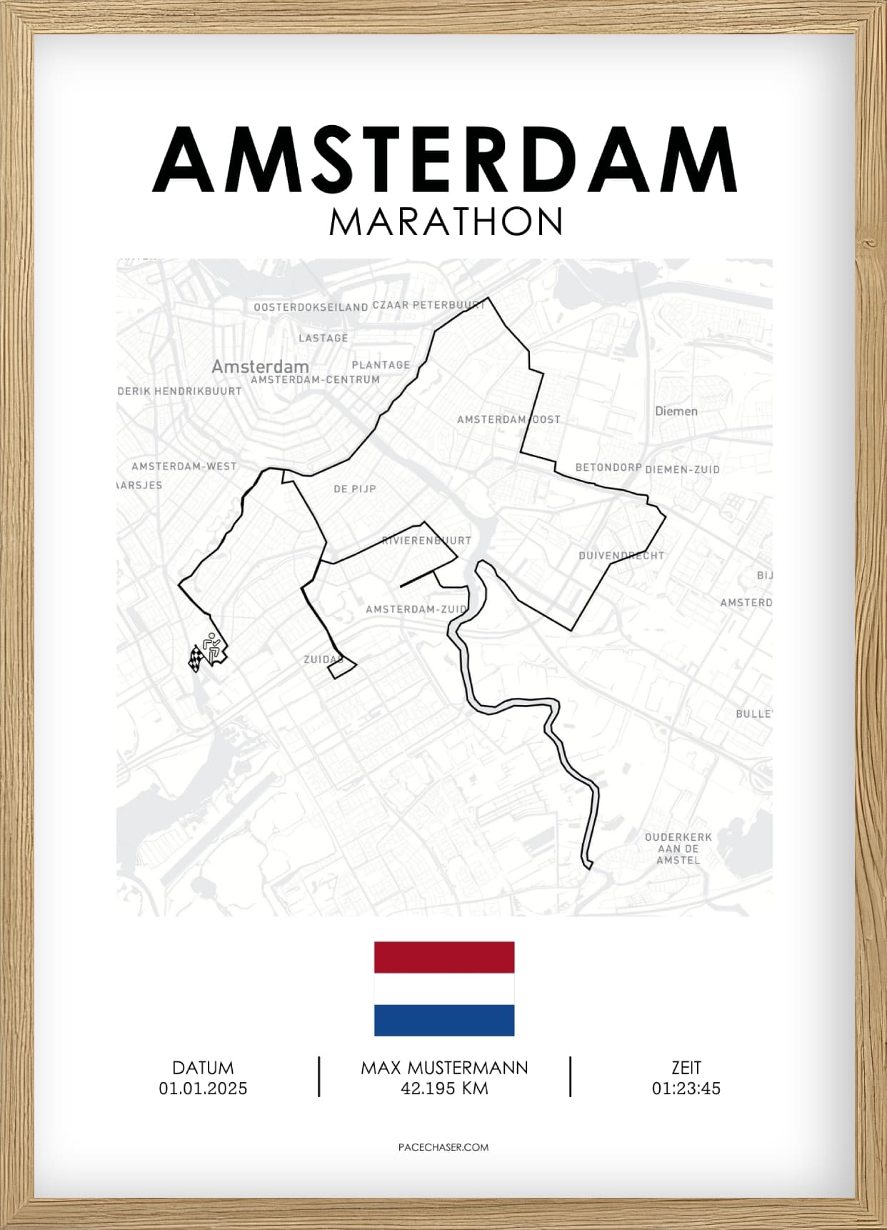 Marathon Amsterdam Poster (2024)