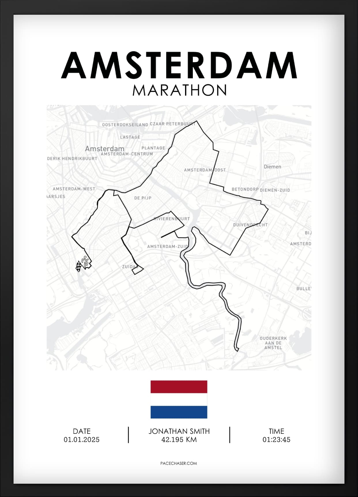 Marathon Amsterdam Poster (2024)