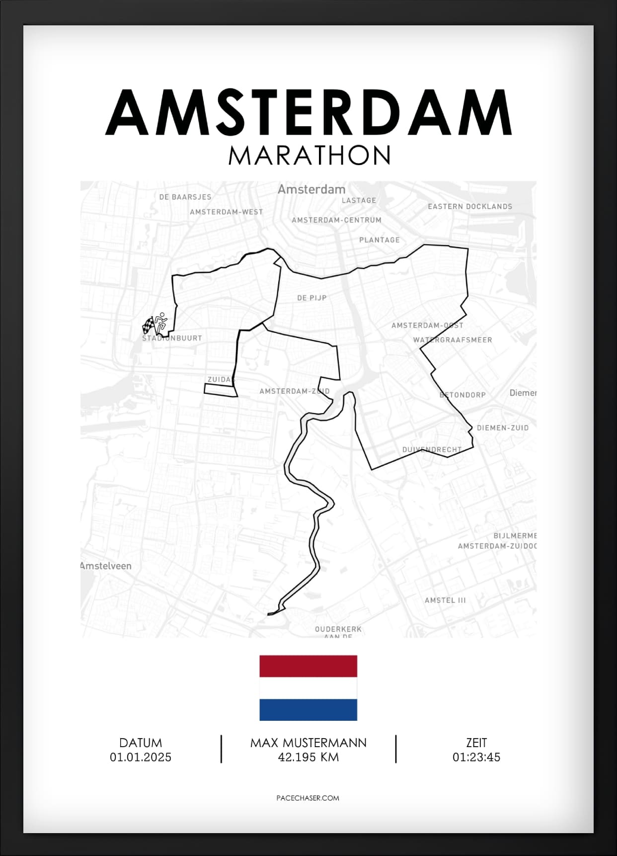Marathon Amsterdam Poster (2025)