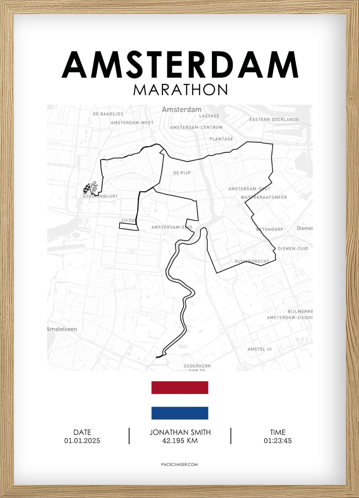 Marathon Amsterdam Poster (2025)