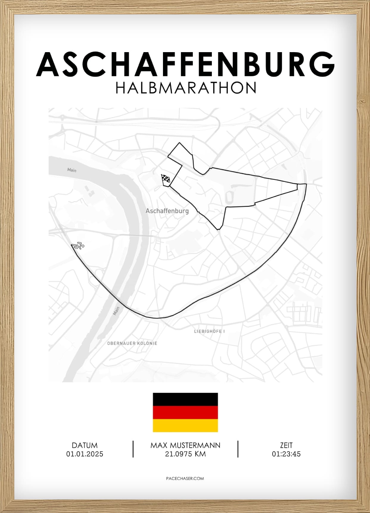 Halbmarathon Aschaffenburg Poster