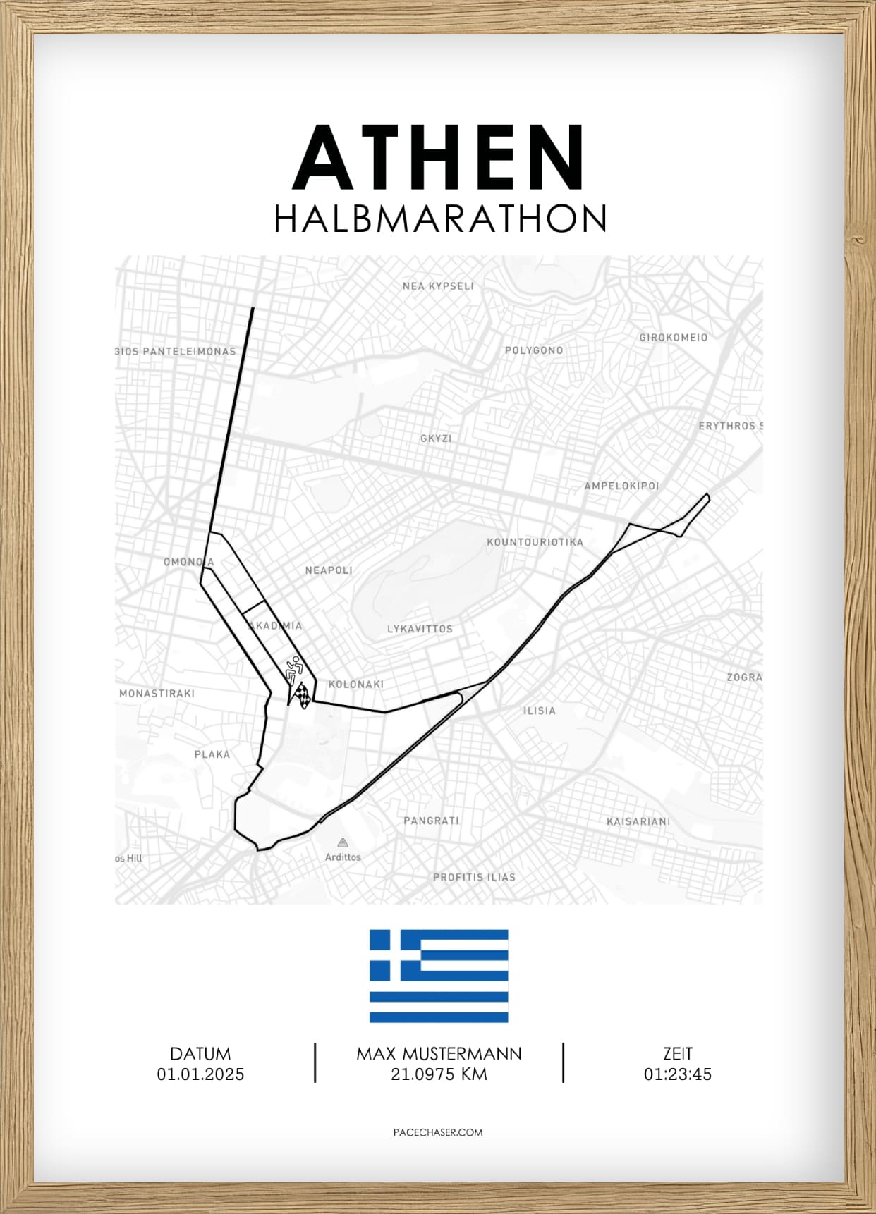 Halbmarathon Athen Poster