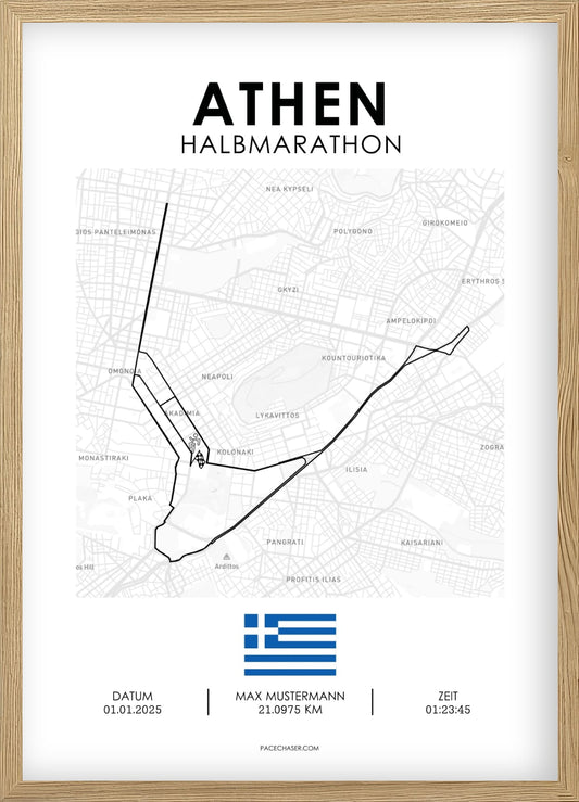 Halbmarathon Athen Poster
