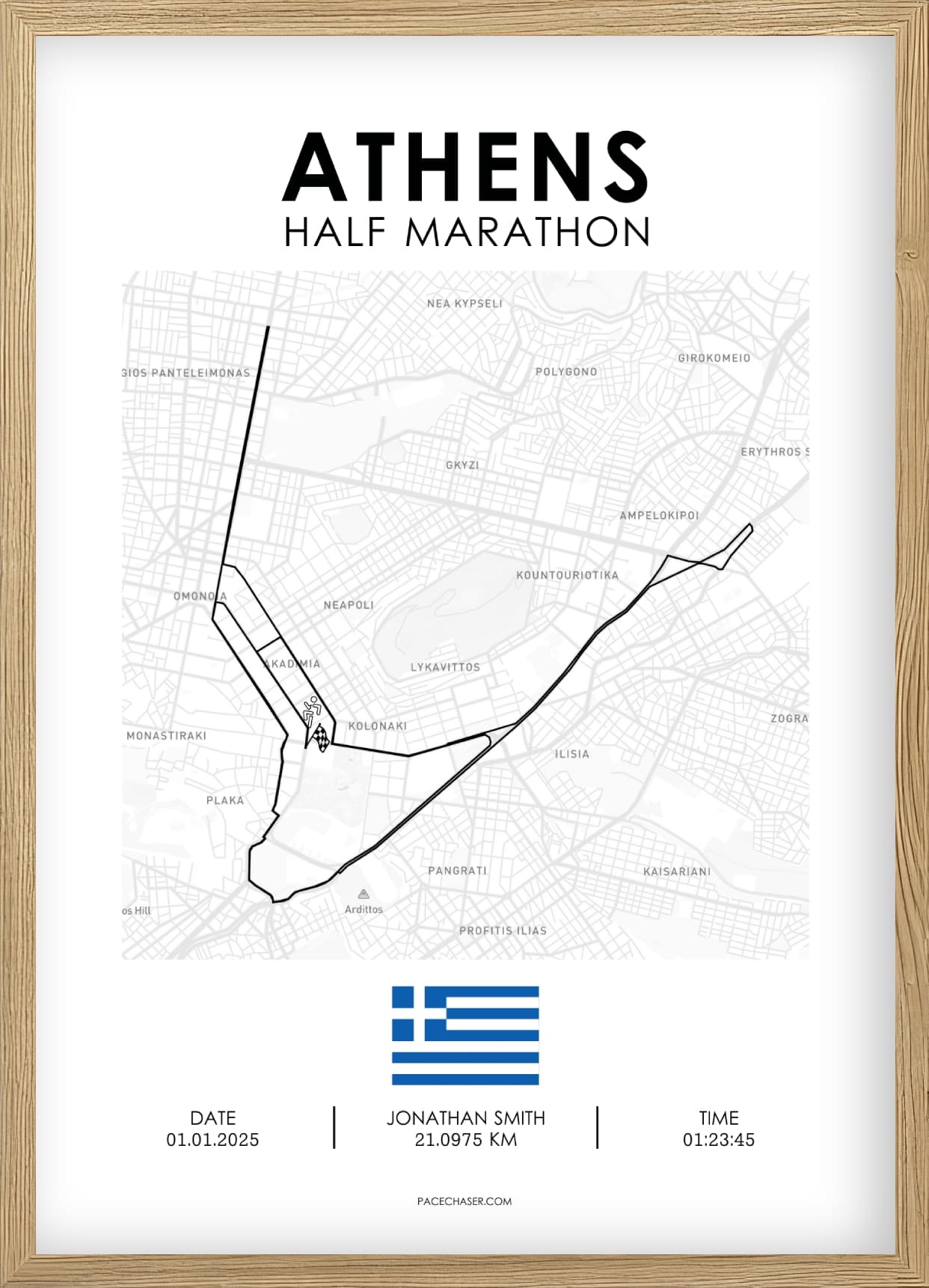 Halbmarathon Athen Poster