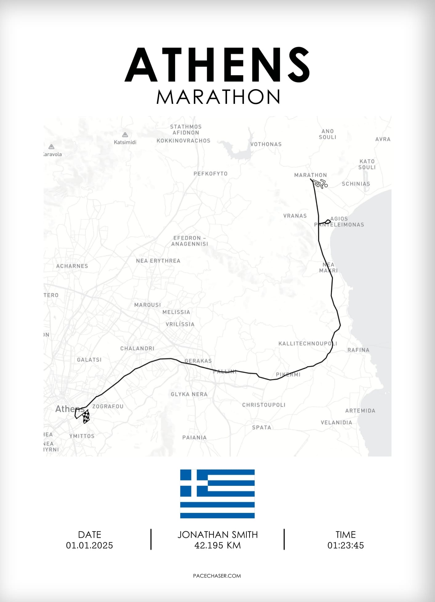 Marathon Athen Poster