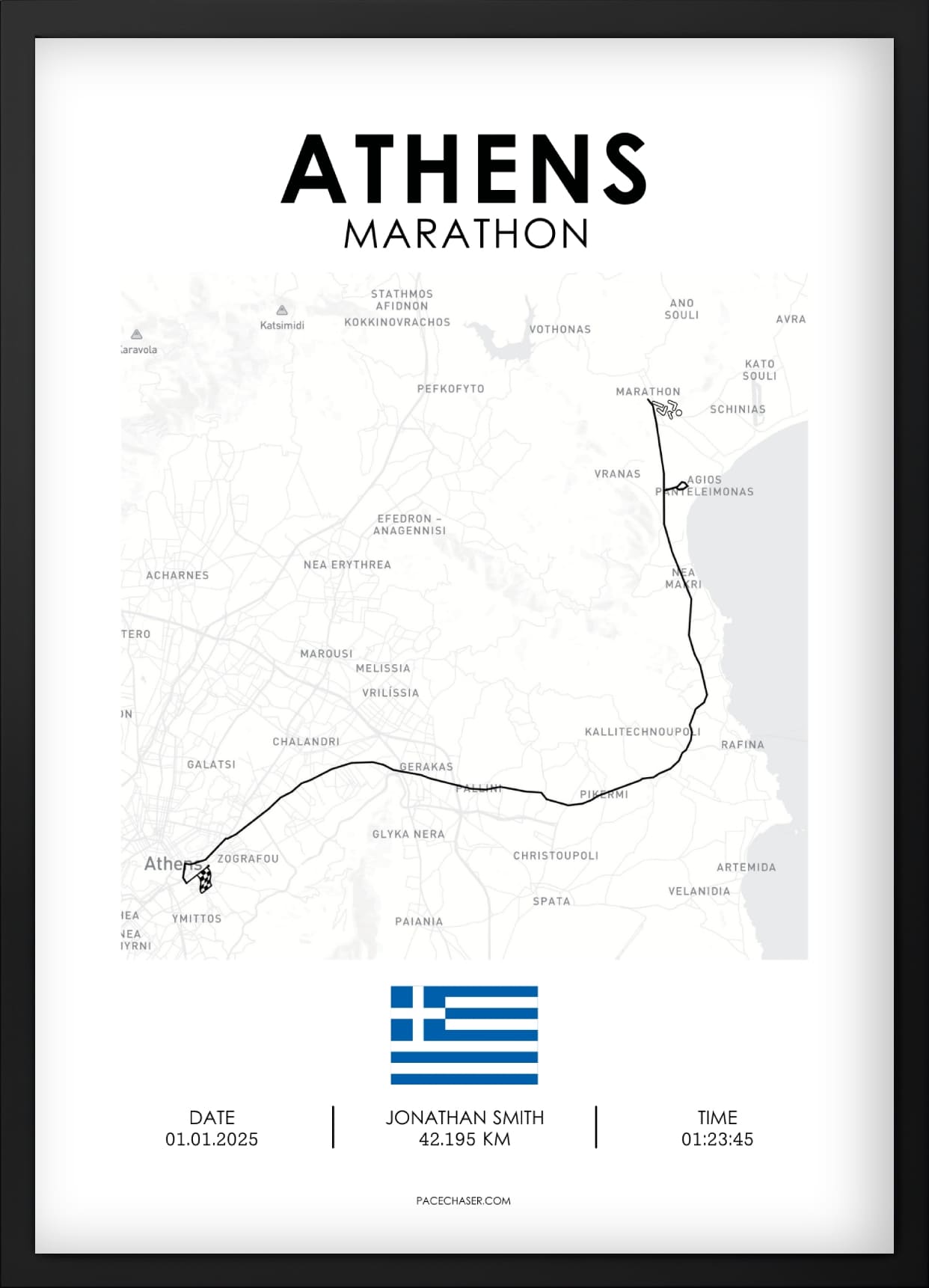 Marathon Athen Poster