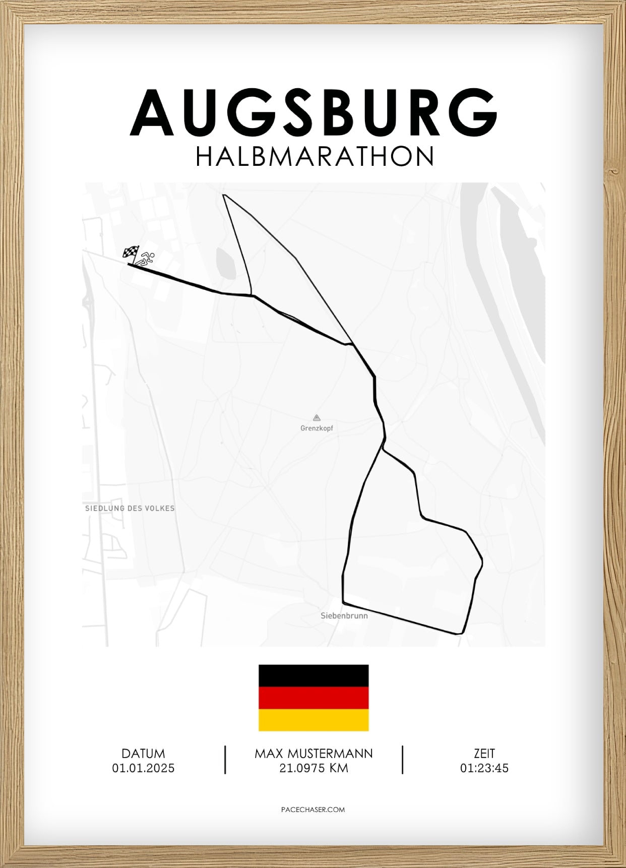 Halbmarathon Augsburg Poster