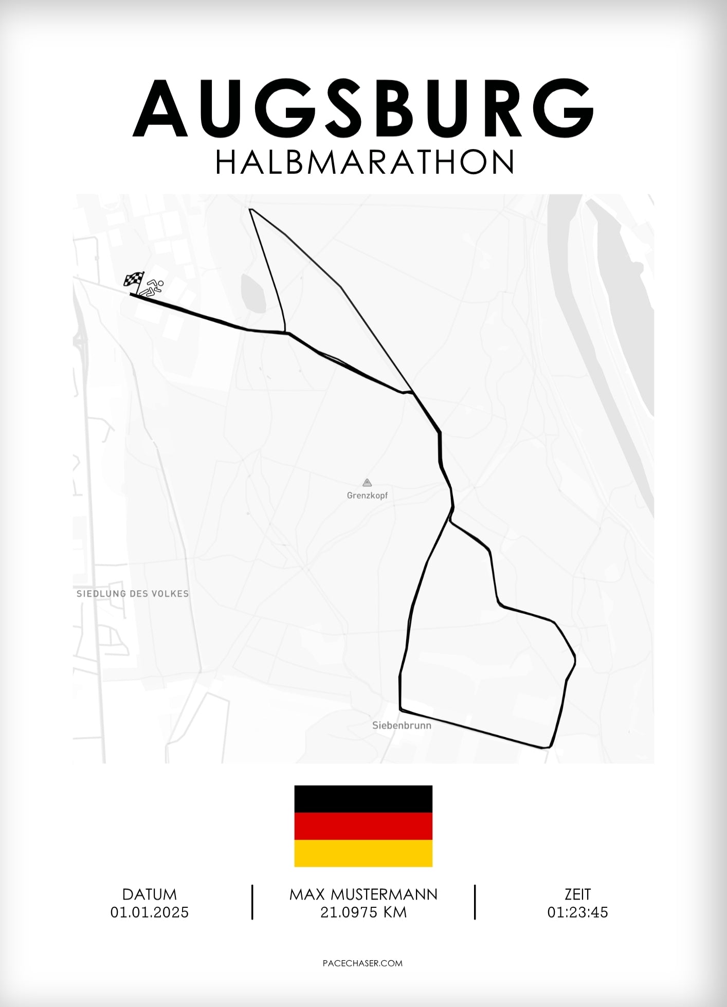 Halbmarathon Augsburg Poster
