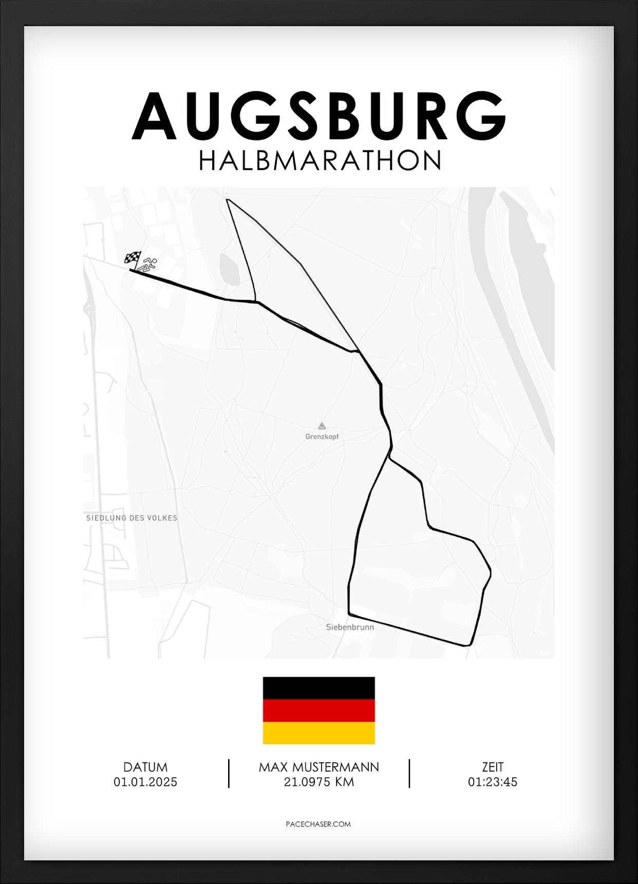 Halbmarathon Augsburg Poster