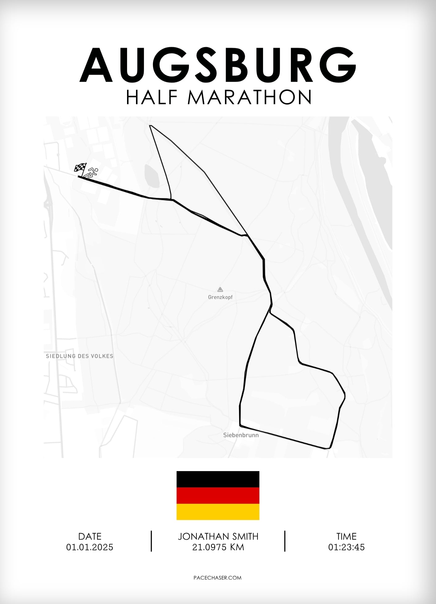 Halbmarathon Augsburg Poster