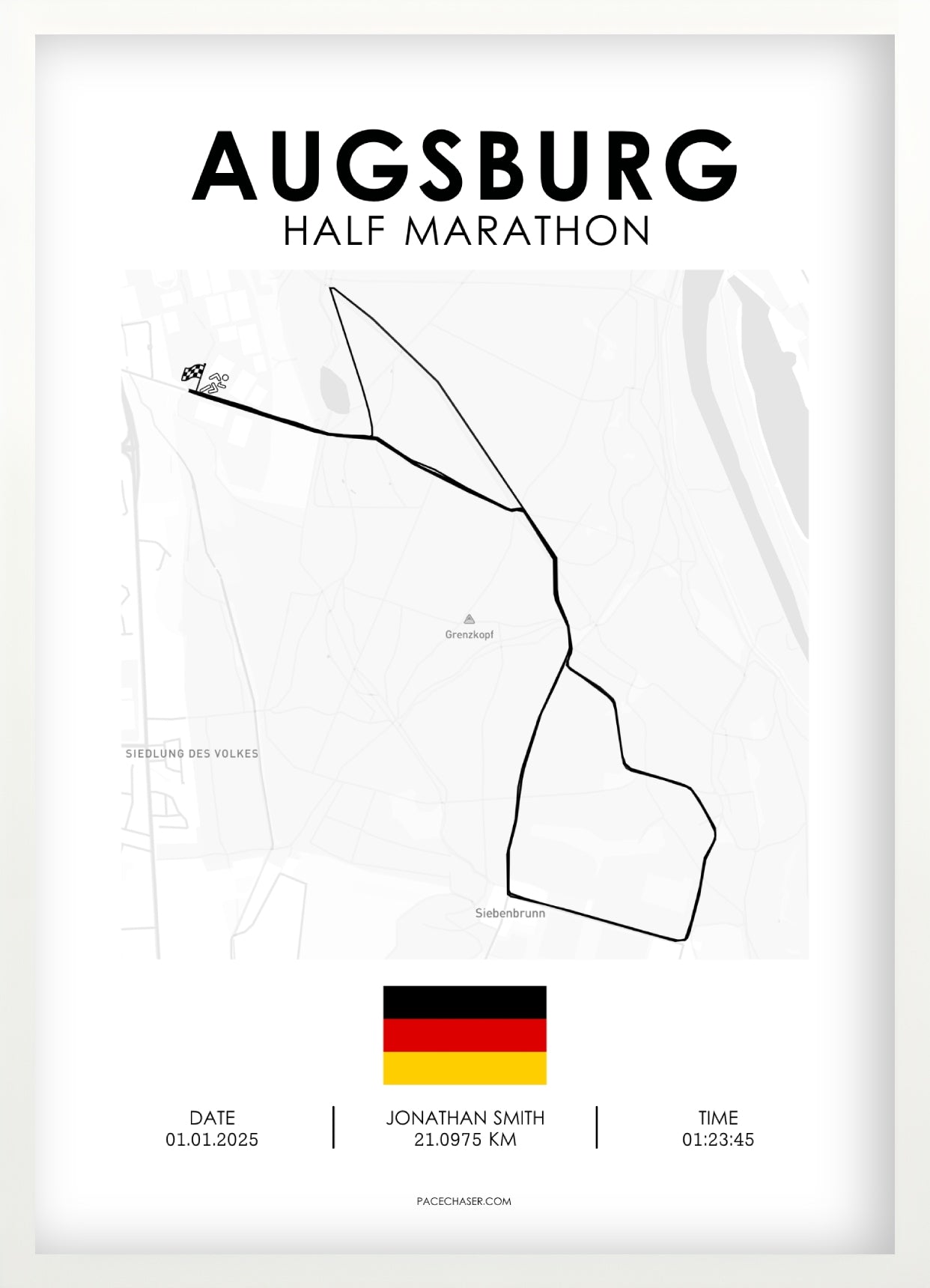 Halbmarathon Augsburg Poster