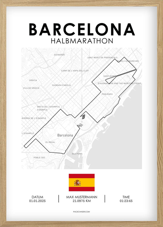 Halbmarathon Barcelona Poster (ab 2025)