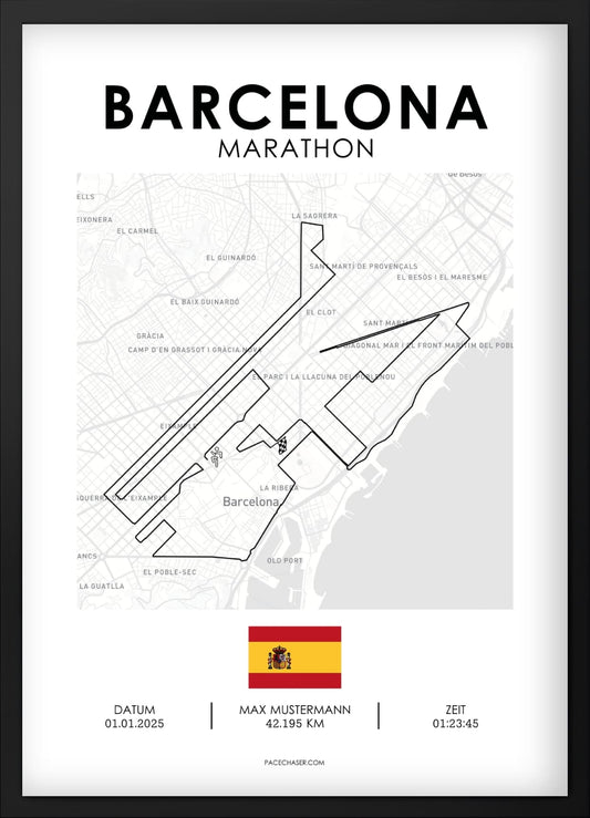 Marathon Barcelona Poster