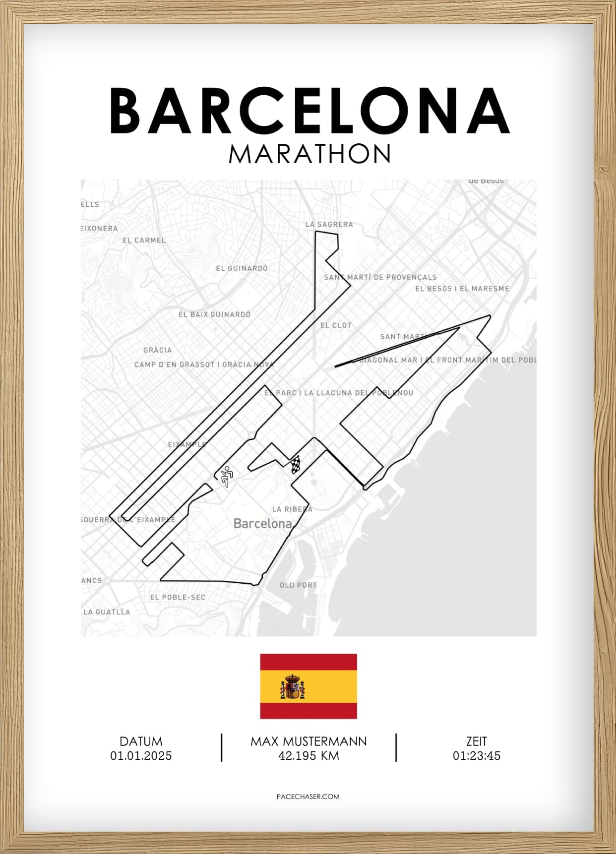 Marathon Barcelona Poster