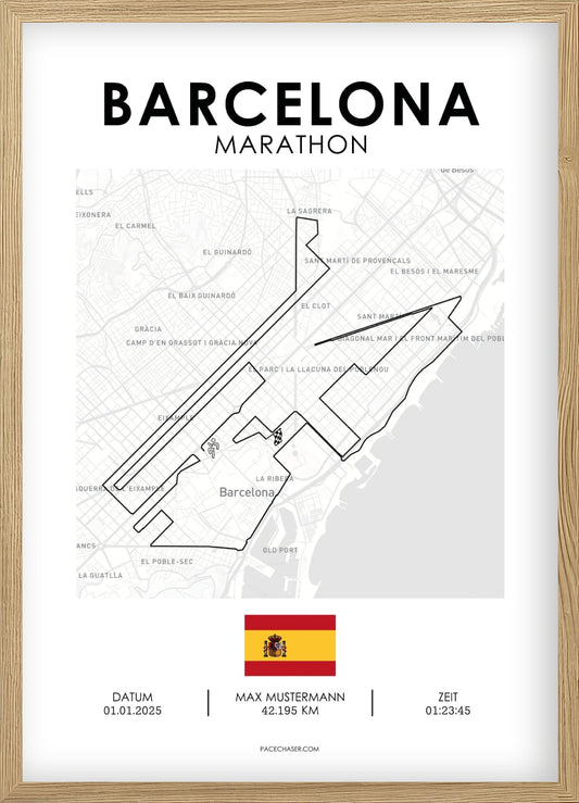 Marathon Barcelona Poster