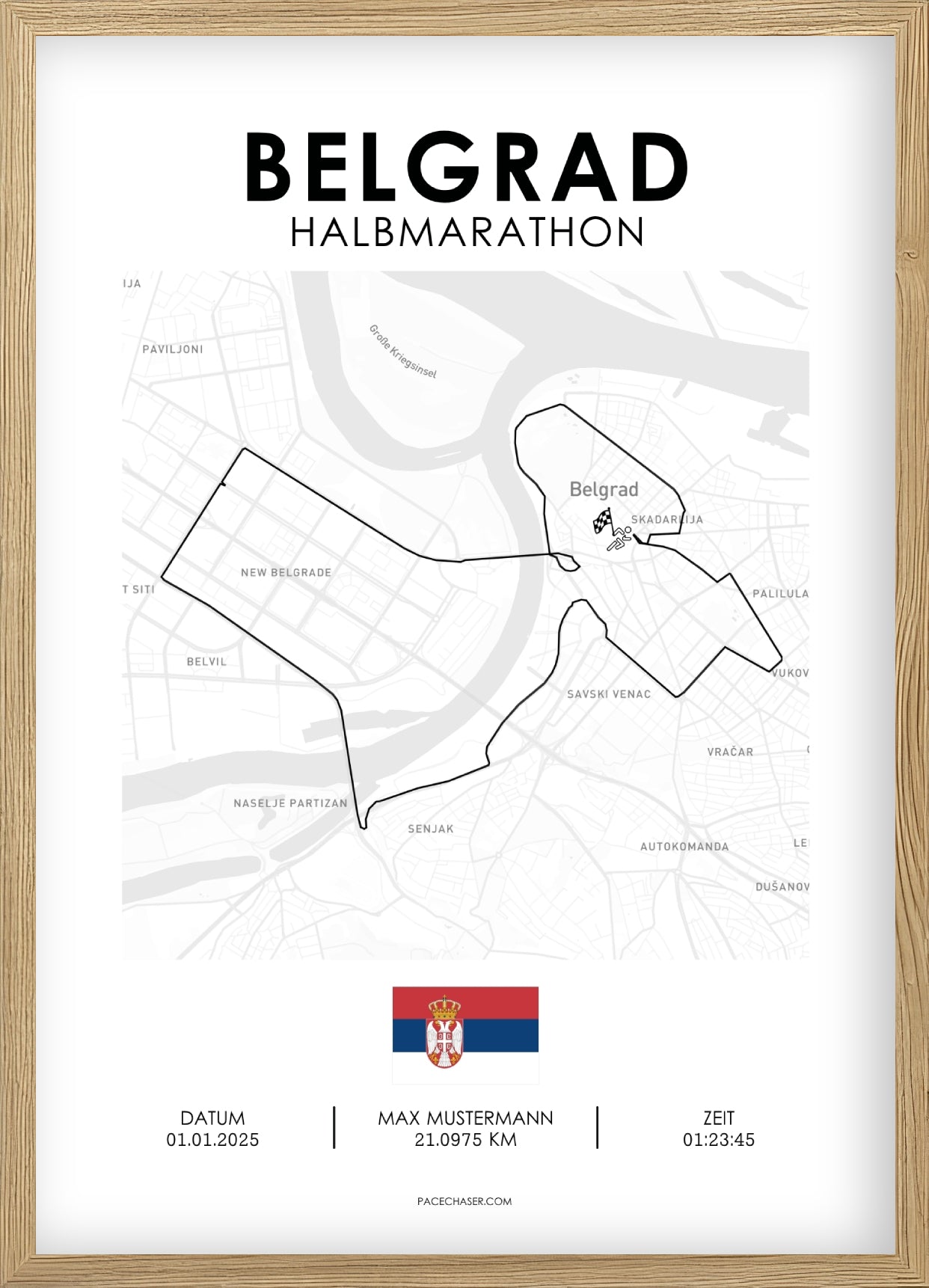 Halbmarathon Belgrad Poster (ab 2025)