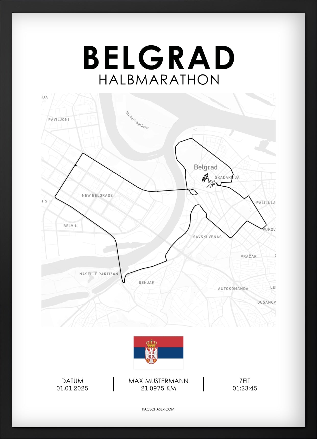 Halbmarathon Belgrad Poster (ab 2025)
