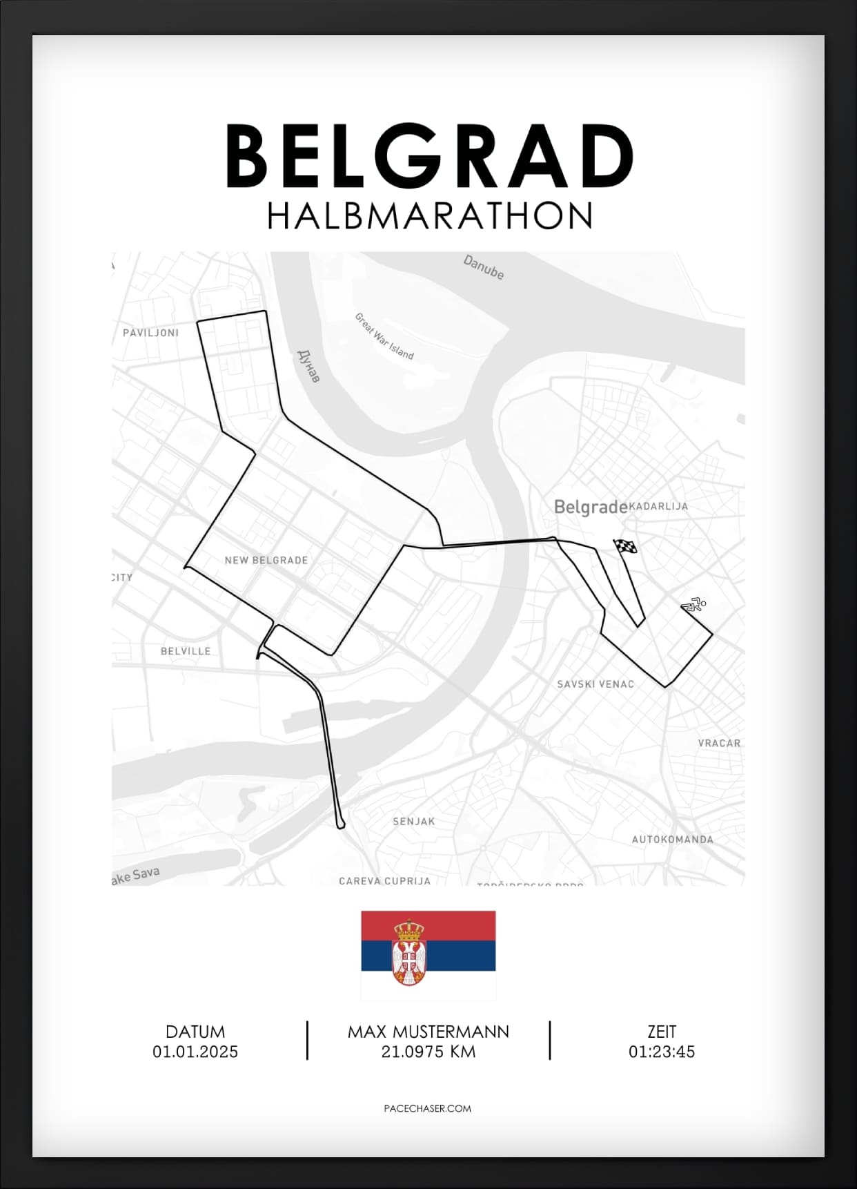 Halbmarathon Belgrad Poster