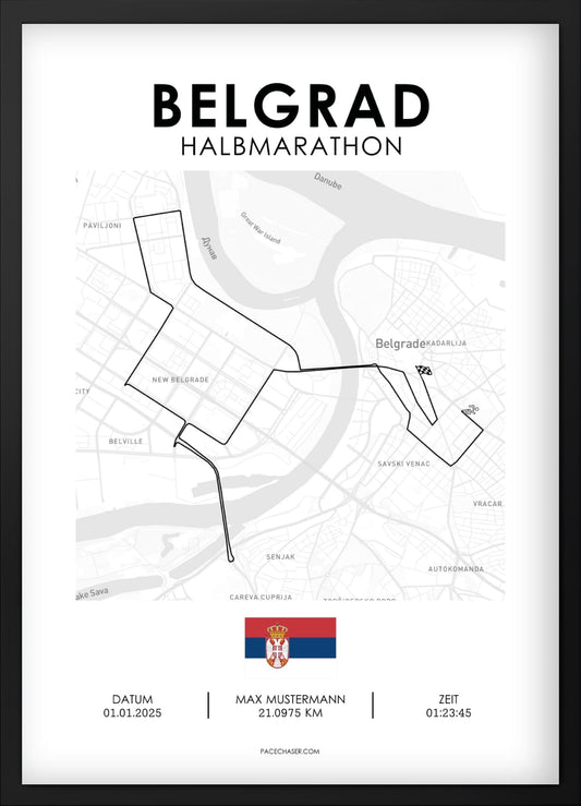 Halbmarathon Belgrad Poster