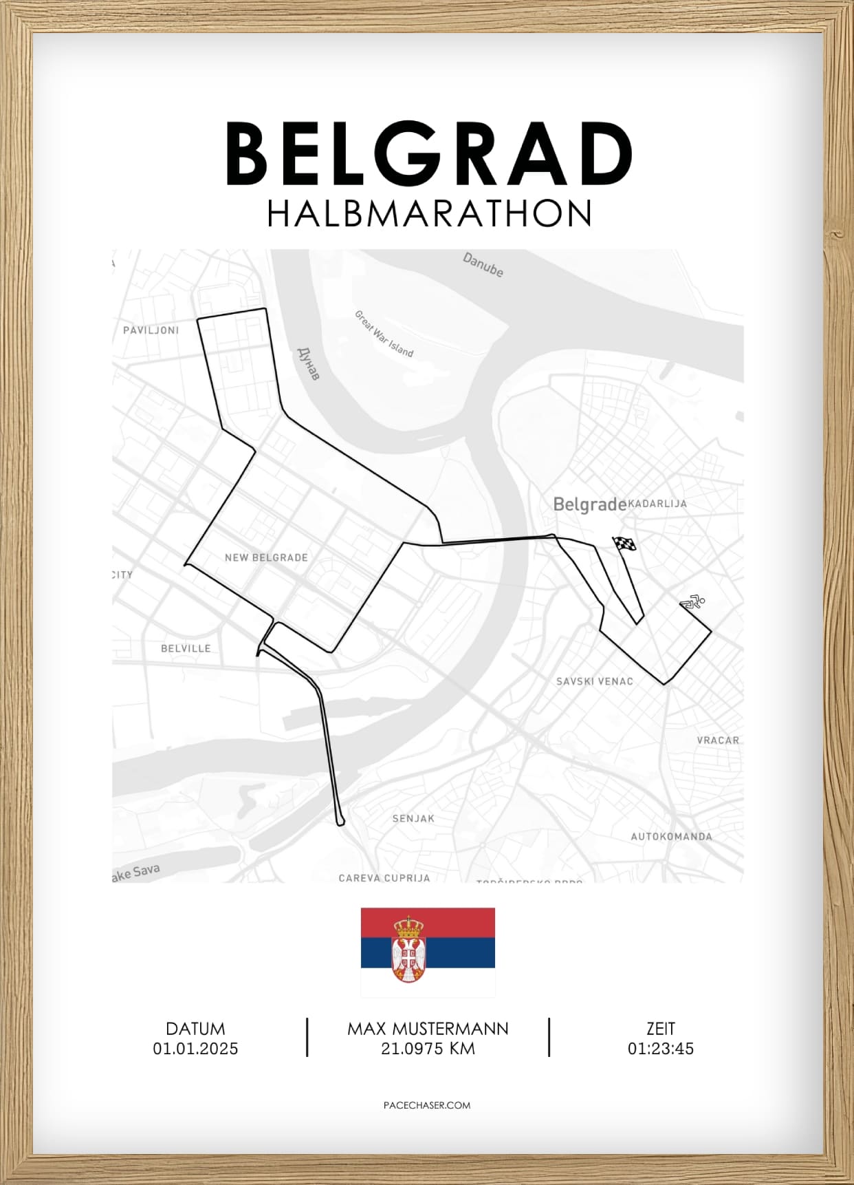 Halbmarathon Belgrad Poster