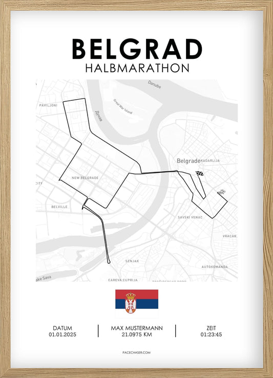 Halbmarathon Belgrad Poster