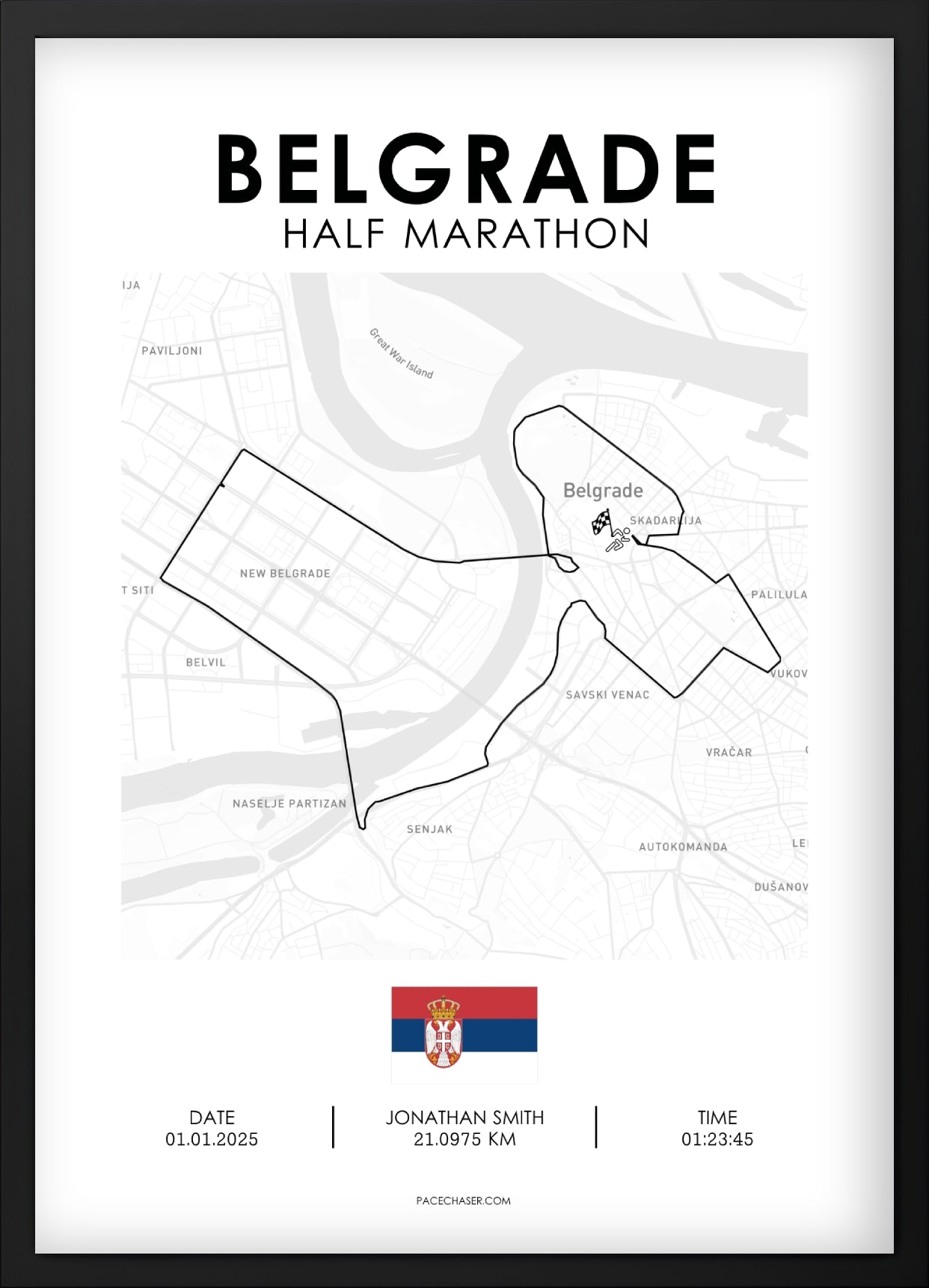 Halbmarathon Belgrad Poster (ab 2025)